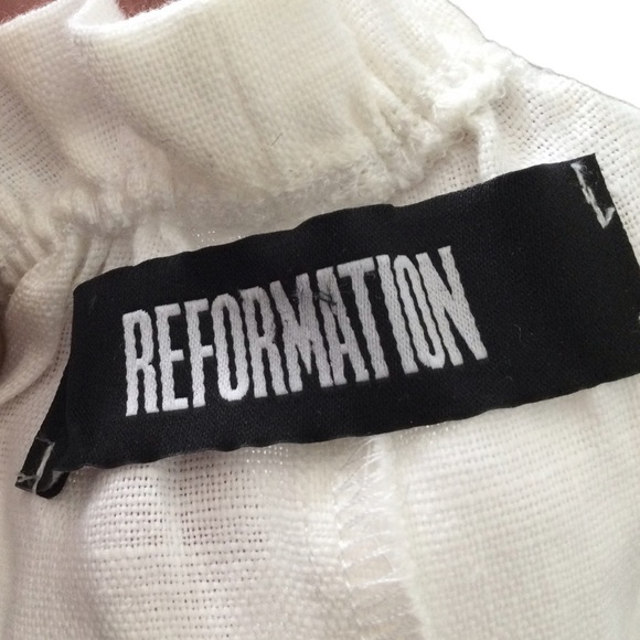 Reformation Brontë Two Piece Linen Midi Skirt Set Nwot - Picture 15 of 15